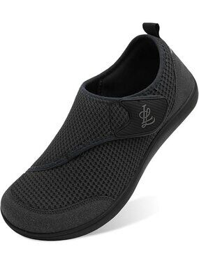 LeIsfIt Size 9 Shoes Diabetic Wide Fit Adjustable Mesh Walking Zero Drop Sole